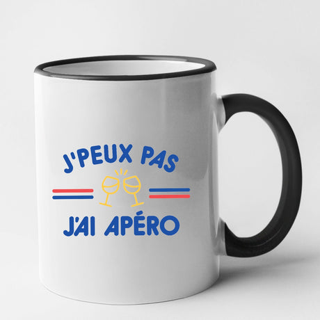 Mug J'peux pas j'ai apéro Noir