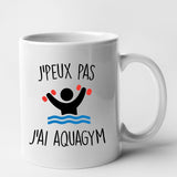 Mug J'peux pas j'ai aquagym Blanc