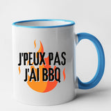 Mug J'peux pas j'ai barbecue Bleu