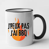 Mug J'peux pas j'ai barbecue Noir