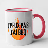 Mug J'peux pas j'ai barbecue Rouge