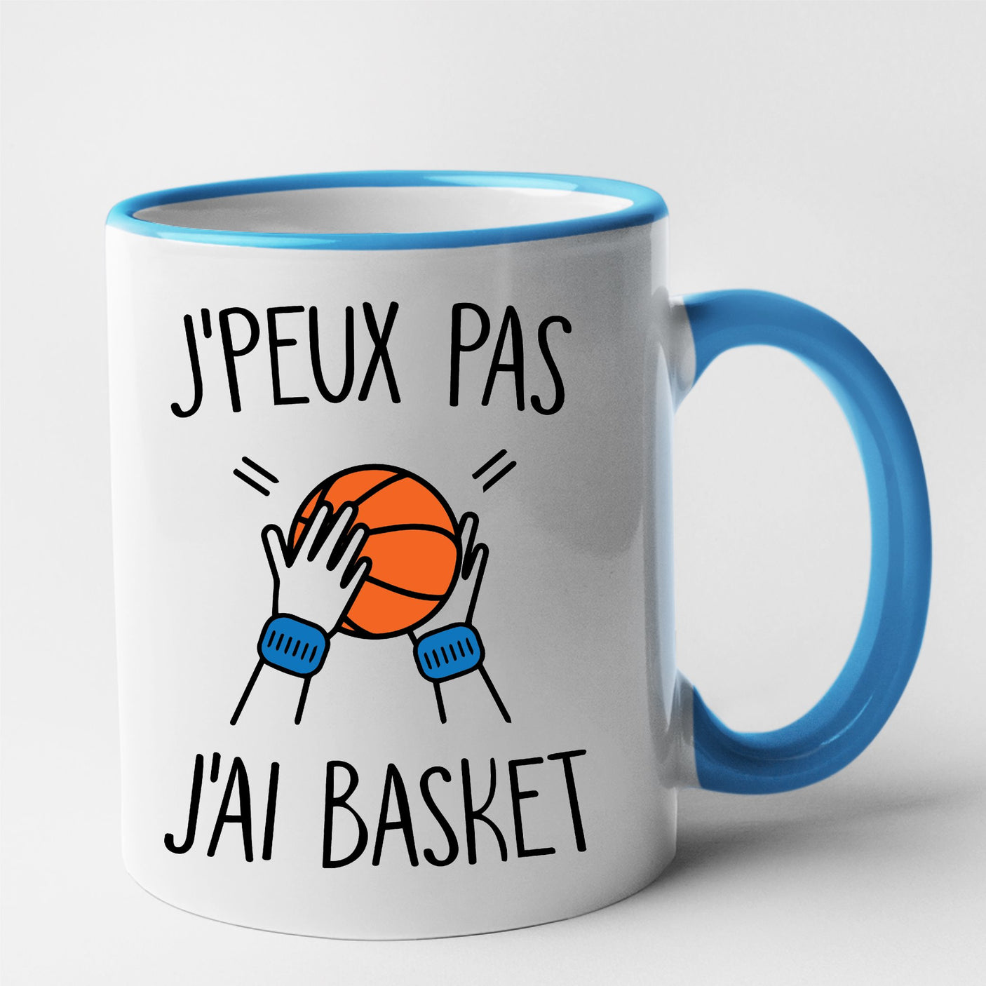 Mug J'peux pas j'ai basket Bleu