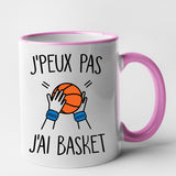 Mug J'peux pas j'ai basket Rose