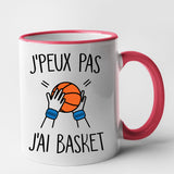 Mug J'peux pas j'ai basket Rouge