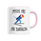 Mug J'peux pas j'ai biathlon 