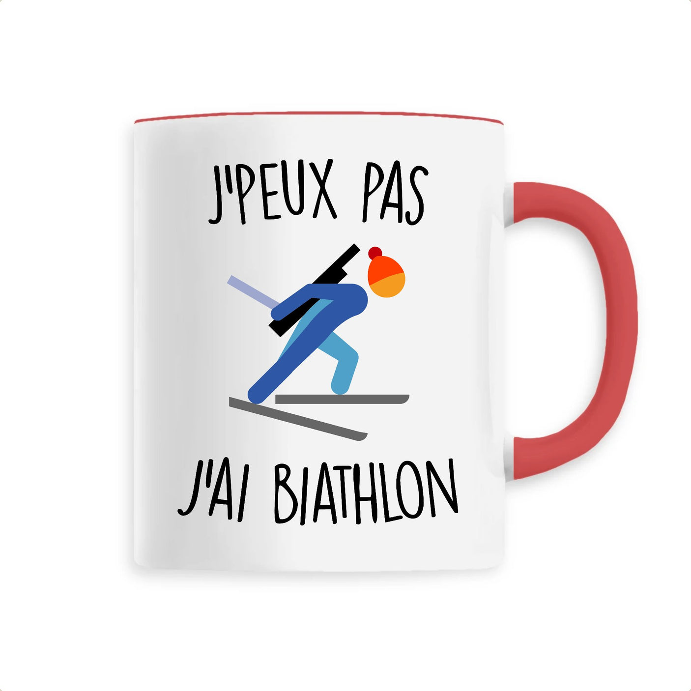 Mug J'peux pas j'ai biathlon 