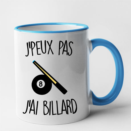 Mug J'peux pas j'ai billard Bleu