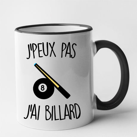 Mug J'peux pas j'ai billard Noir