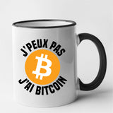 Mug J'peux pas j'ai Bitcoin Noir