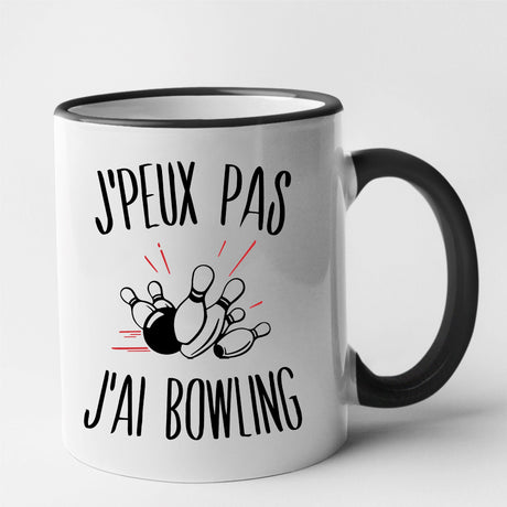 Mug J'peux pas j'ai bowling Noir