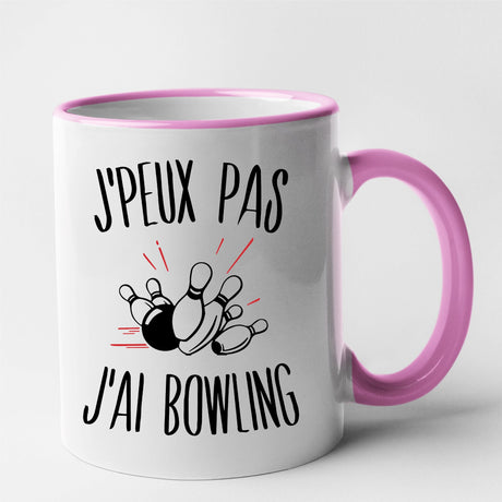 Mug J'peux pas j'ai bowling Rose