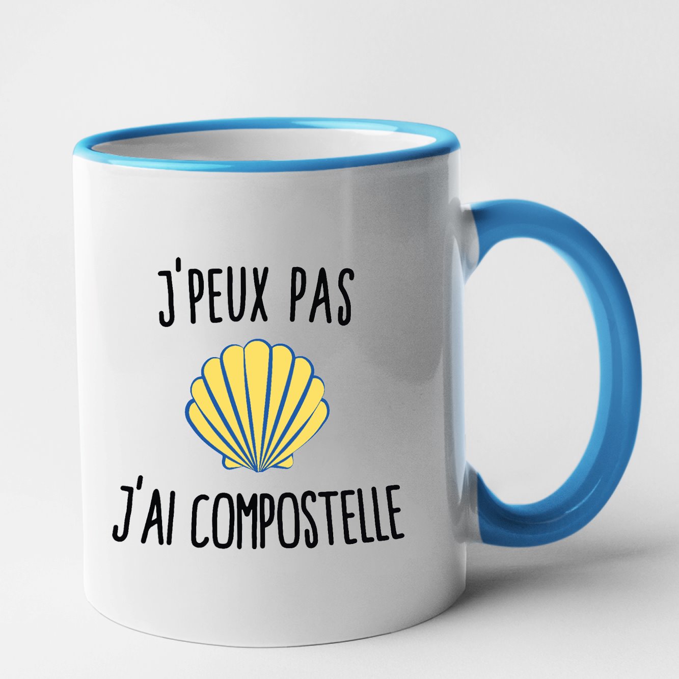 Mug J'peux pas j'ai Compostelle Bleu