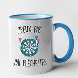 Mug J'peux pas j'ai fléchettes Bleu