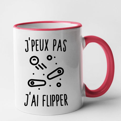 Mug J'peux pas j'ai flipper Rouge