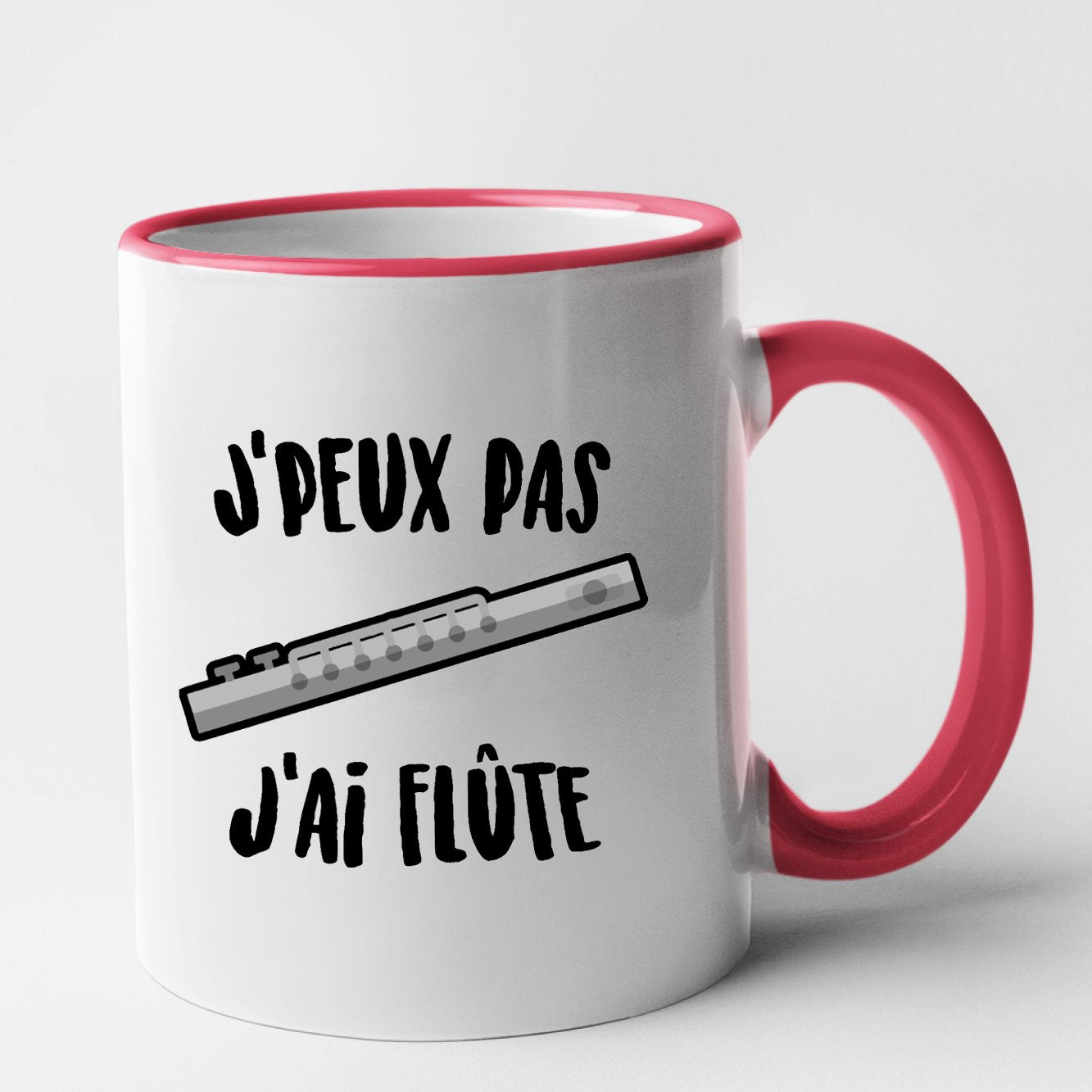 Mug J'peux pas j'ai flûte Rouge