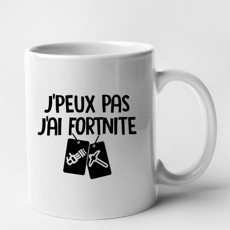 Mug J'peux pas j'ai Fortnite Blanc