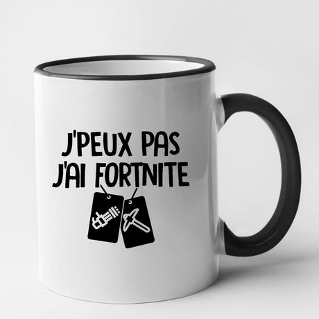 Mug J'peux pas j'ai Fortnite Noir