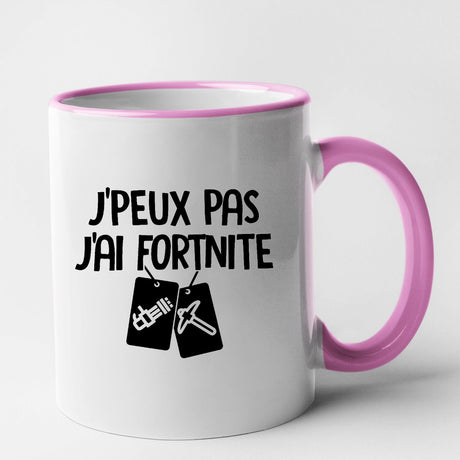 Mug J'peux pas j'ai Fortnite Rose