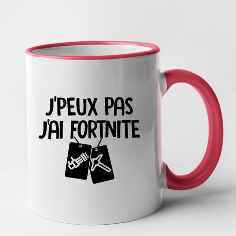 Mug J'peux pas j'ai Fortnite Rouge