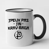 Mug J'peux pas j'ai krav maga Noir