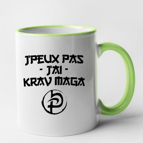 Mug J'peux pas j'ai krav maga Vert