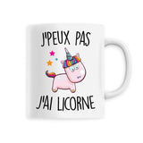 Mug J'peux pas j'ai licorne 
