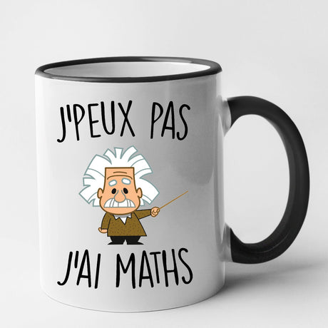 Mug J'peux pas j'ai maths Noir