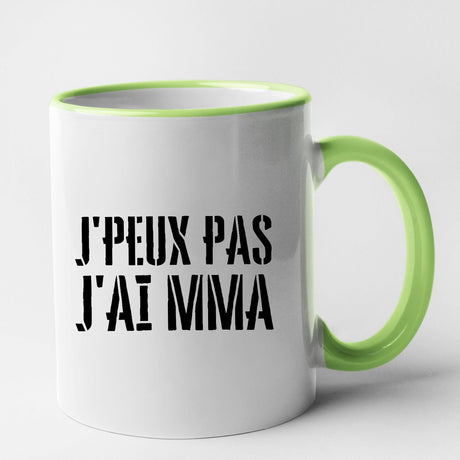 Mug J'peux pas j'ai MMA Vert