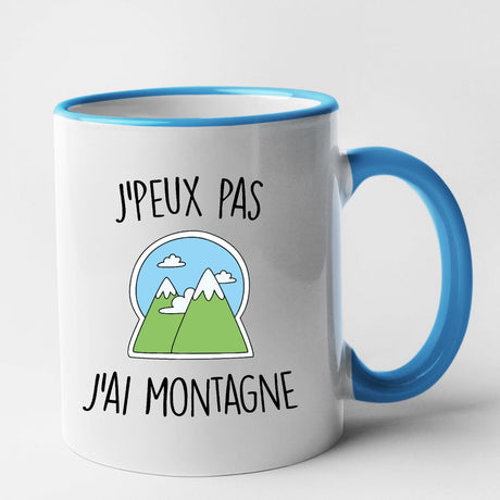 Mug J'peux pas j'ai montagne Bleu