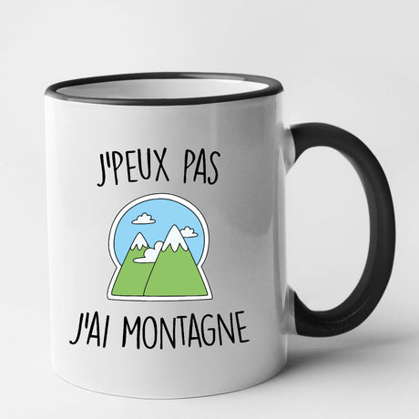 Mug J'peux pas j'ai montagne Noir