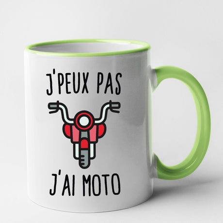 Mug J'peux pas j'ai moto Vert