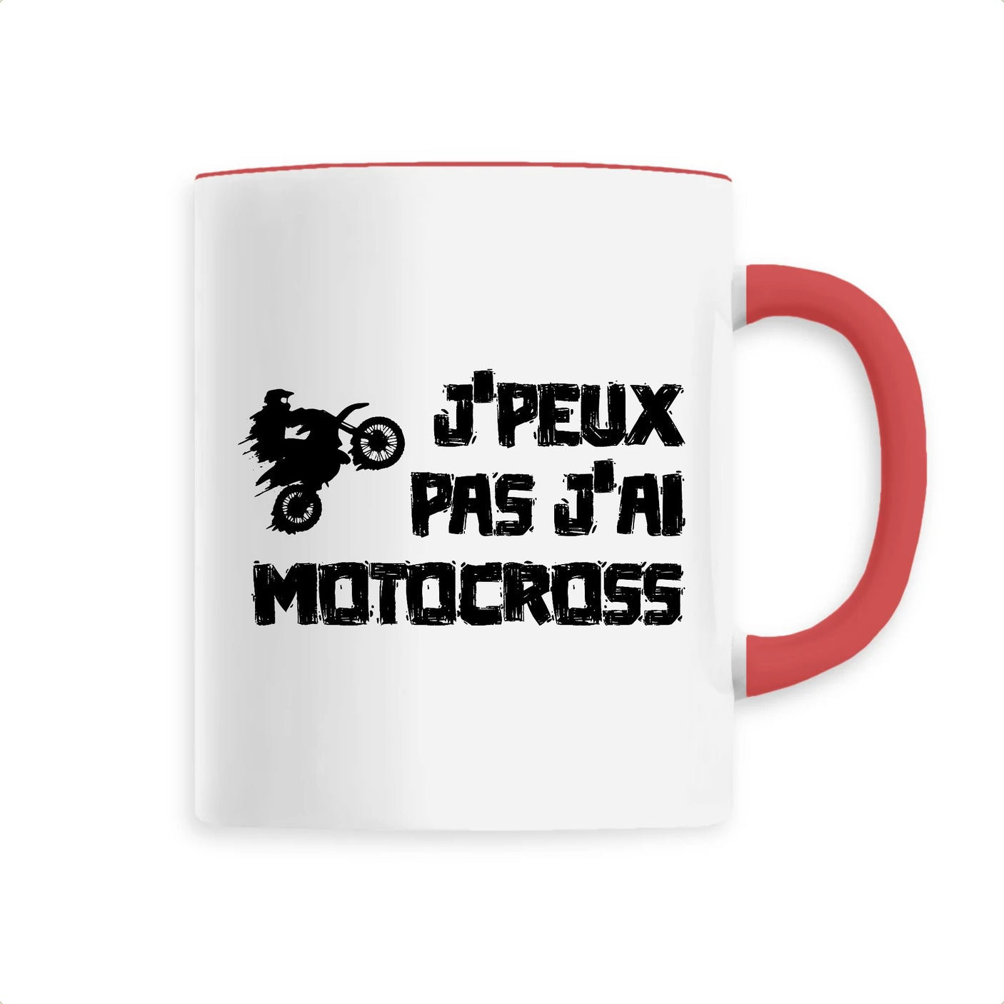 Mug J'peux pas j'ai motocross 