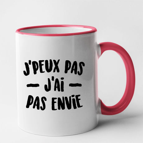 Mug J'peux pas j'ai pas envie Rouge