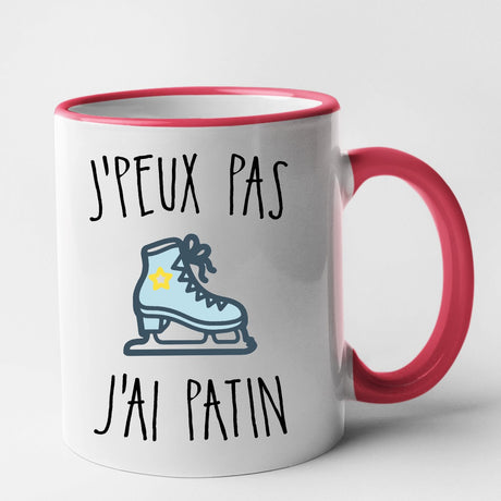 Mug J'peux pas j'ai patin Rouge