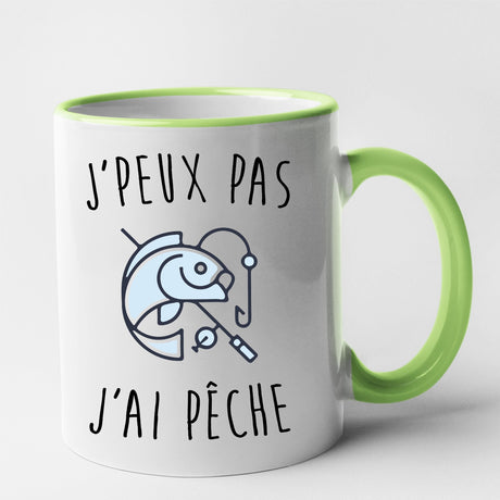 Mug J'peux pas j'ai pêche Vert