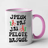 Mug J'peux pas j'ai pelote basque Rose