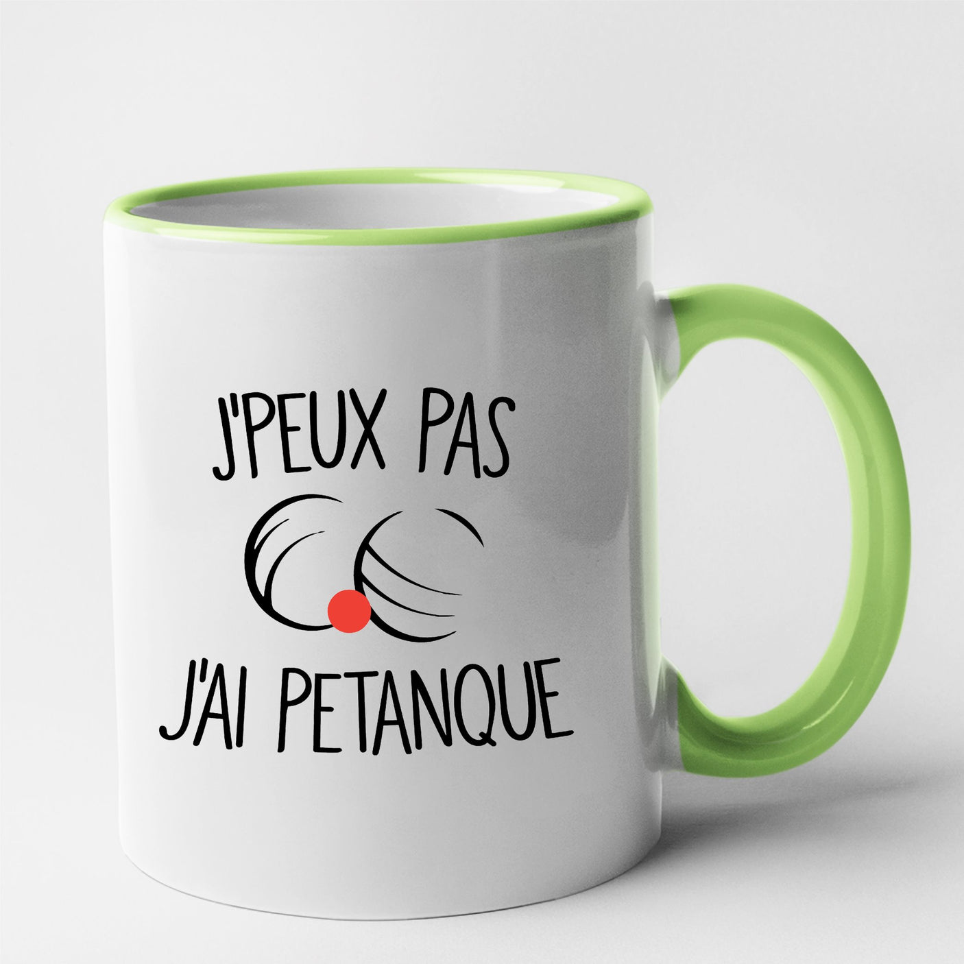 Mug J'peux pas j'ai pétanque Vert