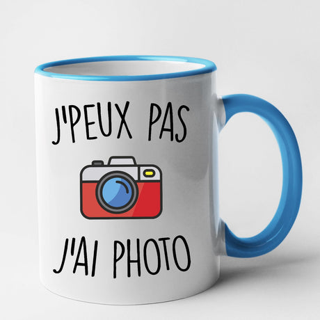 Mug J'peux pas j'ai photo Bleu