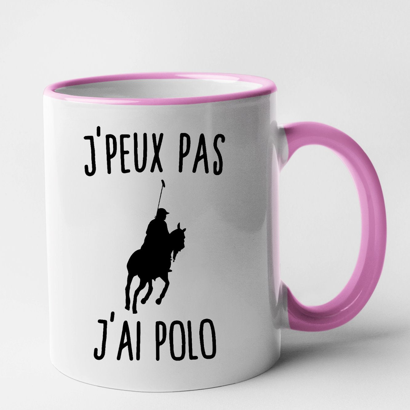 Mug J'peux pas j'ai polo Rose