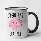 Mug J'peux pas j'ai psy Noir