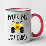 Mug J'peux pas j'ai quad Rouge