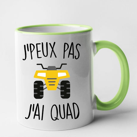 Mug J'peux pas j'ai quad Vert