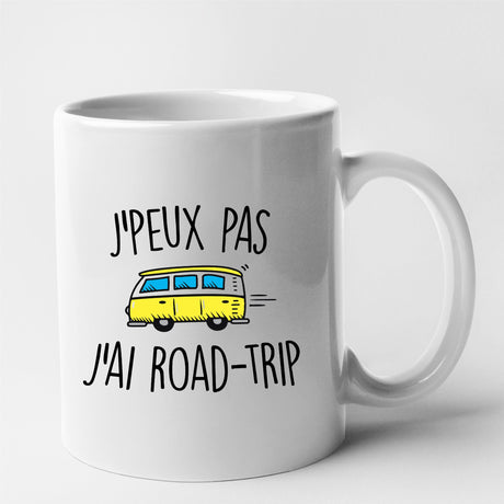 Mug J'peux pas j'ai road-trip Blanc