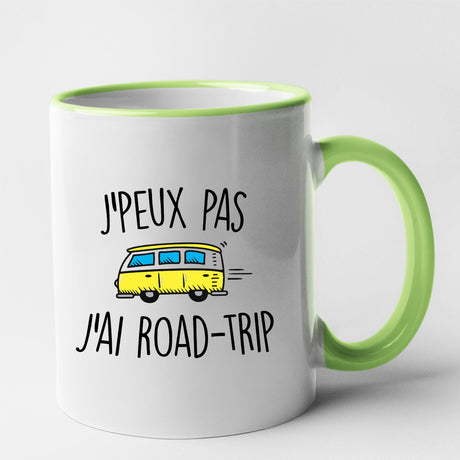 Mug J'peux pas j'ai road-trip Vert