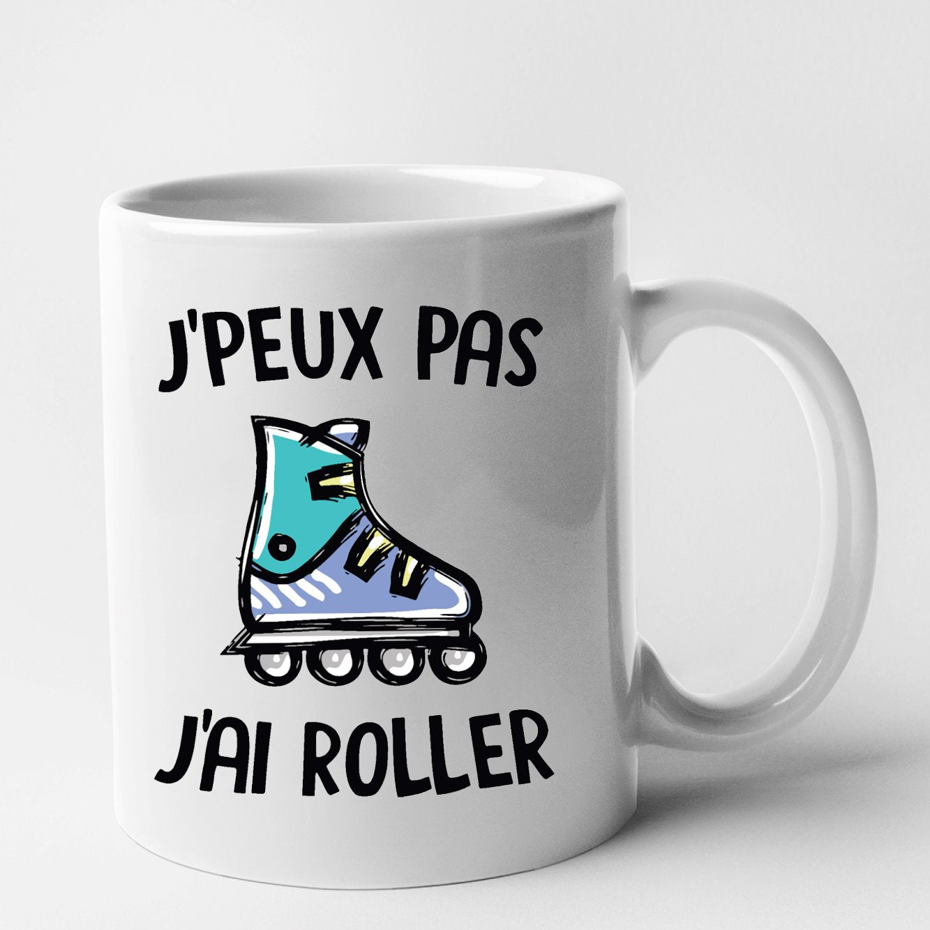 Mug J'peux pas j'ai roller Blanc