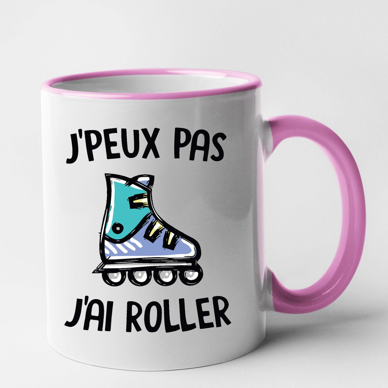 Mug J'peux pas j'ai roller Rose