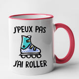 Mug J'peux pas j'ai roller Rouge