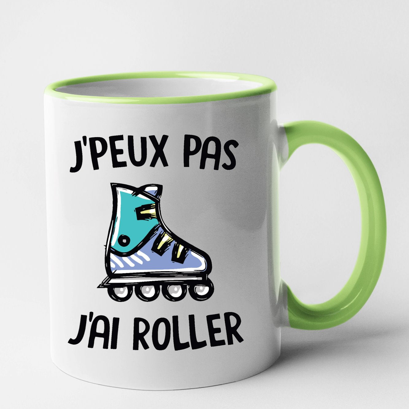 Mug J'peux pas j'ai roller Vert