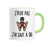 Mug J'peux pas j'ai saut à ski 