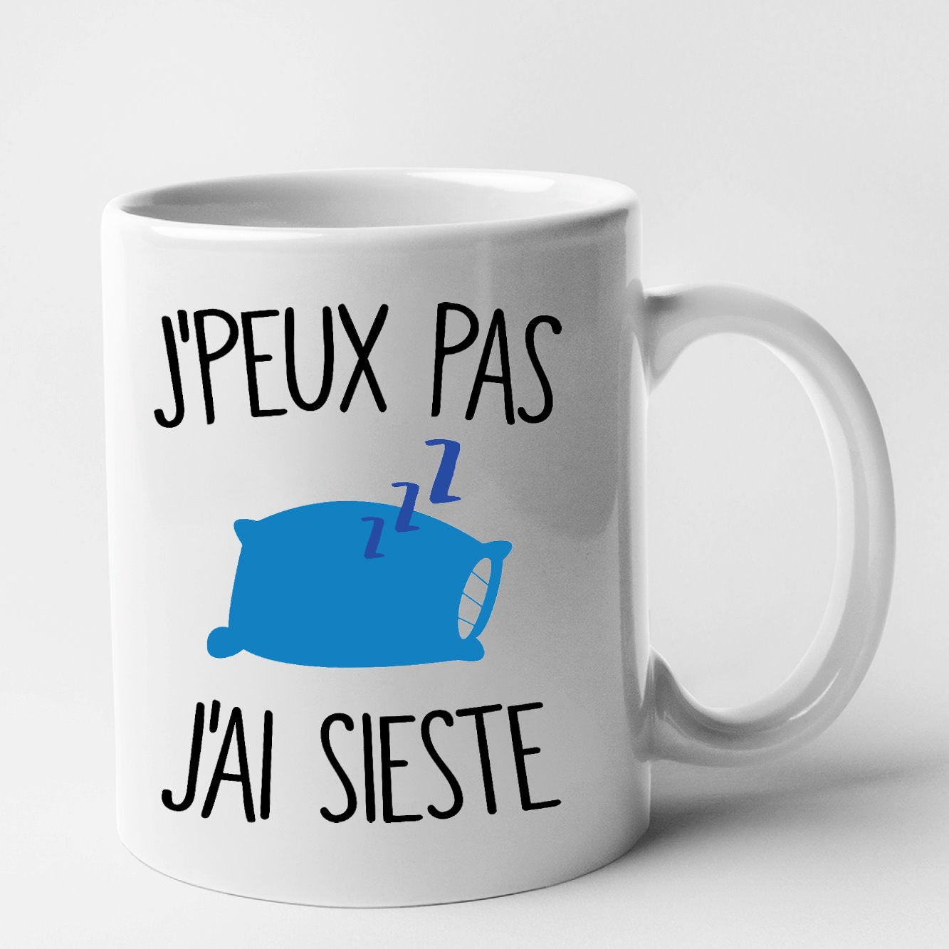 Mug J'peux pas j'ai sieste Blanc